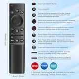 Premium Design Eco Solar Charging Remote Control for Samsung Smart TVs Neo QLED, The Frame and Crystal UHD Series 4K TV Remote with Voice Control