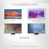 Premium Design Eco Solar Charging Remote Control for Samsung Smart TVs Neo QLED, The Frame and Crystal UHD Series 4K TV Remote with Voice Control