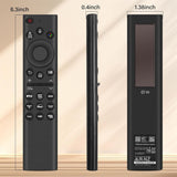 Premium Design Eco Solar Charging Remote Control for Samsung Smart TVs Neo QLED, The Frame and Crystal UHD Series 4K TV Remote with Voice Control