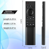 Premium Design Eco Solar Charging Remote Control for Samsung Smart TVs Neo QLED, The Frame and Crystal UHD Series 4K TV Remote with Voice Control