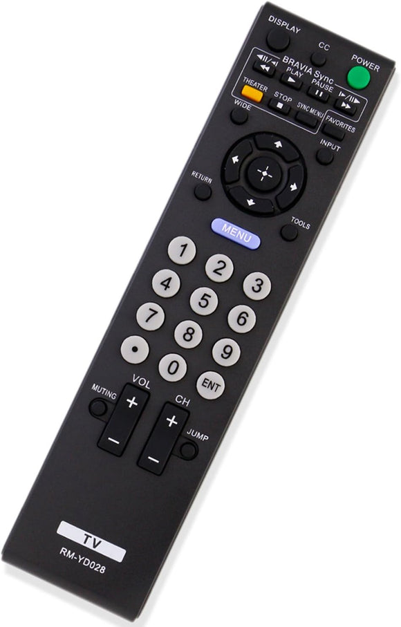 New RM-YD028 RReplacement Remote Control for Sony Bravia TV KDL19L5000 KDL-32XBR9 KDL40SL150 KDL-46S504 KDL46S51009 KDL52S51009 KDL-52S51009 KLV52W510 KLV-52W510