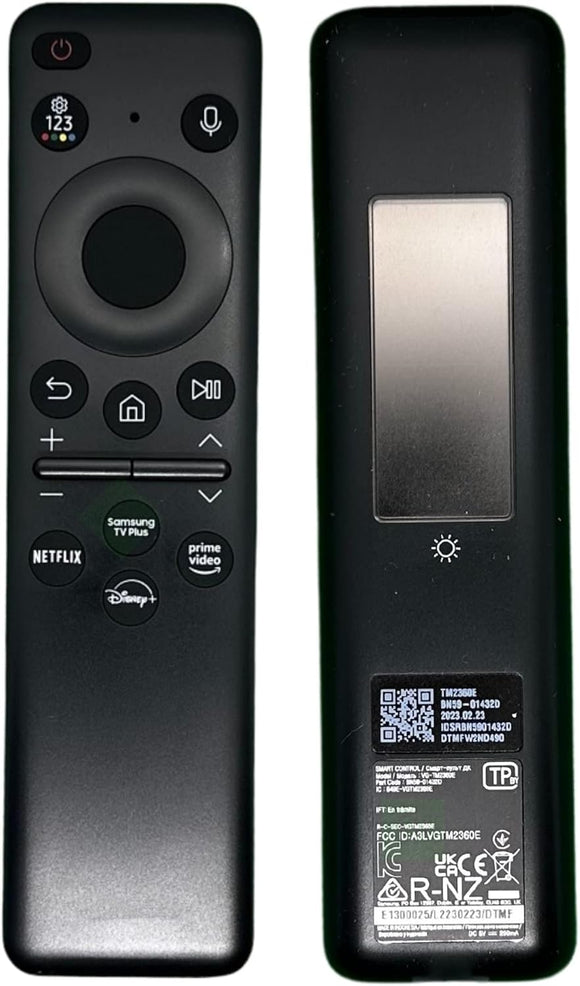 B0C72KDT18 Replacement Remote Control for Samsung TV BN59-01432D | TM2360E | ECO | Solar Cell | USB-C