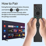 Premium Design Eco Solar Charging Remote Control for Samsung Smart TVs Neo QLED, The Frame and Crystal UHD Series 4K TV Remote with Voice Control