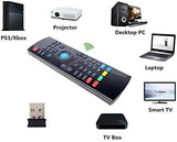 MX3 Pro Air Remote Mouse 2.4G Backlit Kodi Remote Control, Mini Wireless Keyboard & Infrared Remote Control Learning, Best for Android Smart Tv Box HTPC IPTV PC Pad Xbox Raspberry pi 3