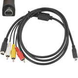 VMC-15FS AV A/V Audio Video RCA S-Video Cable Cord VMC15FS Handycam Audio Video Cable for Sony Handycam MiniDV Camcorder with 10-pin Output Connector -B087BG8DJQ