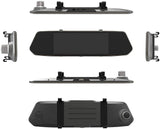 Front and Rear Dual Lens Mirror Dash Camera 7" Touch Screen Rearview Car Dash Cam DVR Video Recorder with Night Vision Reversing Backup Camera -B07D52Q6TP