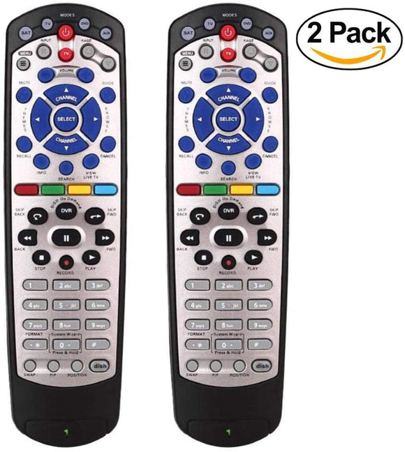 Replacement Remote Control for Dish Network 20.1 TV1#1 Satellite Receiver IR Remote Control 180546, 2 Pack -B086DVNCS7